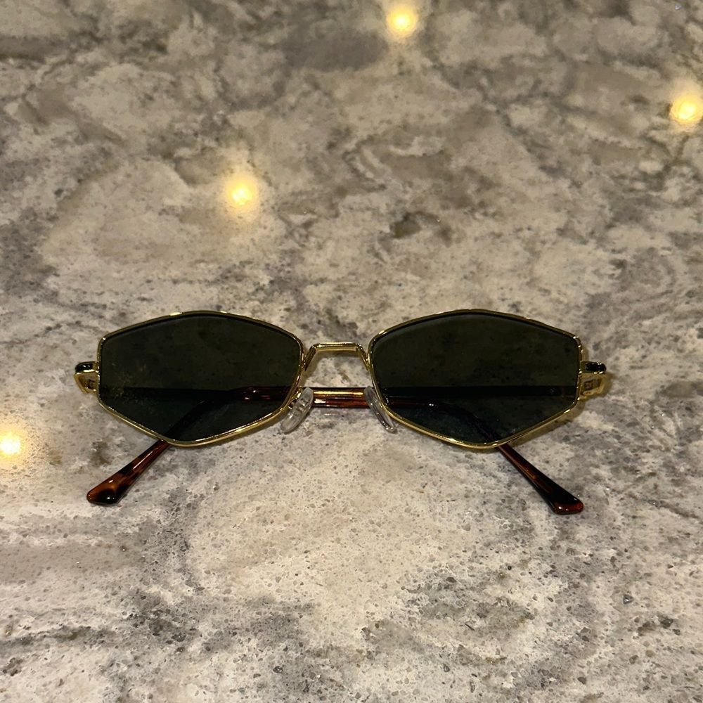 Gold and Black Sunglasses